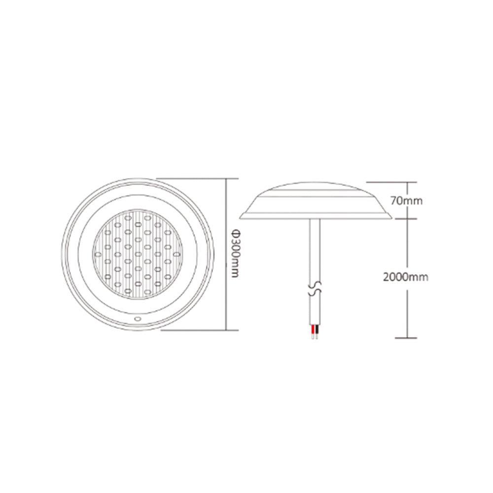 30W RGB CCT WALL MOUNTED LED POOL LIGHT