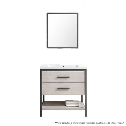 Vanity EKO PVC Grey & Black 32" / PVW - 02