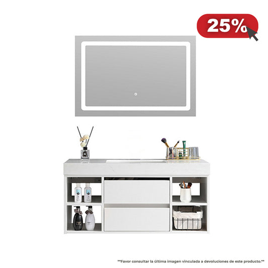 Vanity EKO PVC White Cala 40" / PVW - 72
