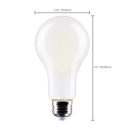 LED A21 18.5W A21 Frosted/ Dimmable 120 Volt/ E26 Medium base/ 2610 Lumens