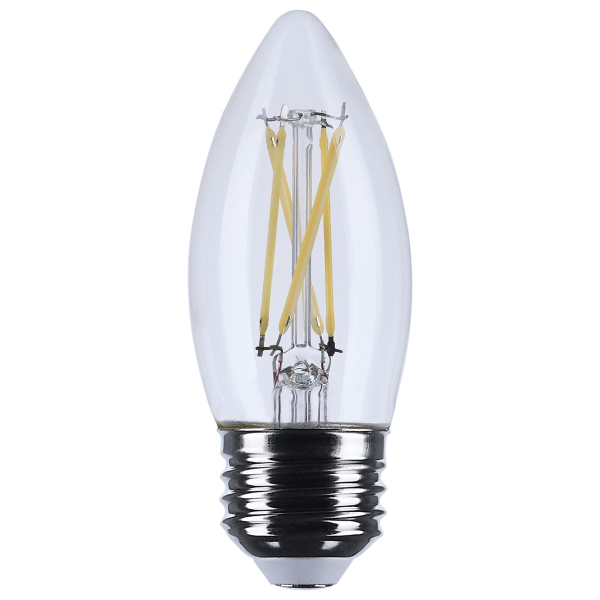 LED B11 4W Clear/ Dimmable 120Volt / E26 Medium base/ 350 Lumens/ 5000K