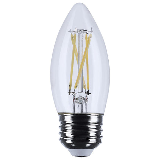 LED B11 4W Clear/ Dimmable 120Volt / E26 Medium base/ 350 Lumens/ 5000K