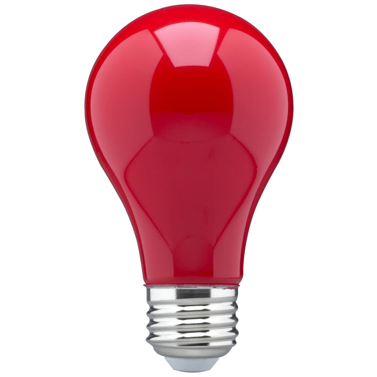 LED A19 8W Ceramic / Dimmable 120 Volt/ E26 Medium Base/ Orange-Yellow-Red-Green-Blue