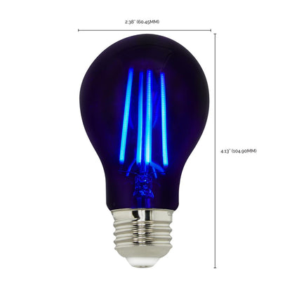LED A19 6.5W Black / Non-Dimmable 120 Volt/ E26 Medium Base/110-120 Lumens