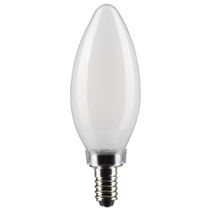 LED B11 5.5W Frosted/ Dimmable 120 Volt/ E12 Candelabra base/ 500 Lumens