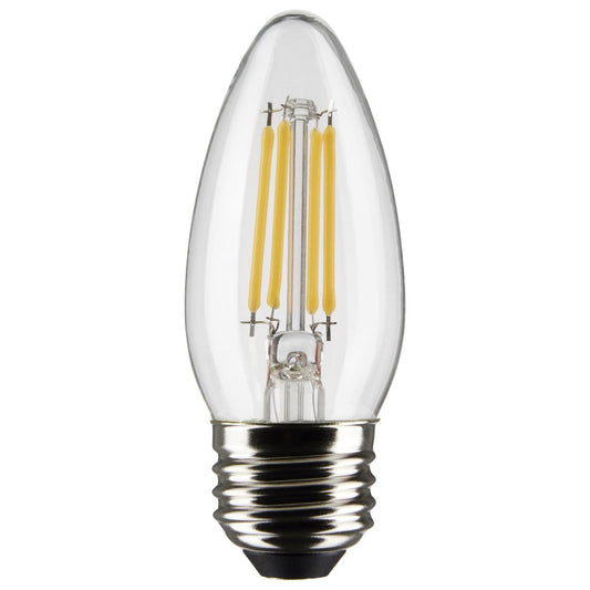LED B11 4W Clear/ Dimmable 120 Volt /E26 Medium base / 350 Lumens/ 3000K