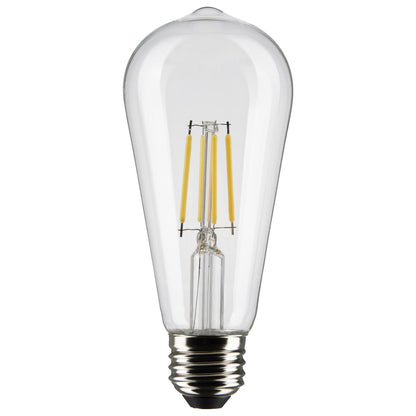 LED ST19 5W Clear/ Dimmable 120 Volt/ E26 Medium base/ 425 Lumens/ 3000K