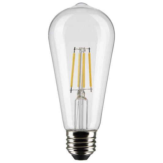 LED ST19 5W Clear/ Dimmable 120 Volt/ E26 Medium base/ 425 Lumens/ 3000K