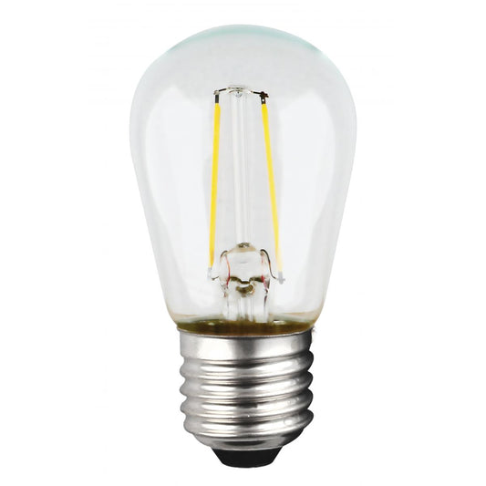 LED S14 1W Clear/ Non- Dimmable 120 Volt/ E26 Medium base/ 100 Lumens/ 2700K