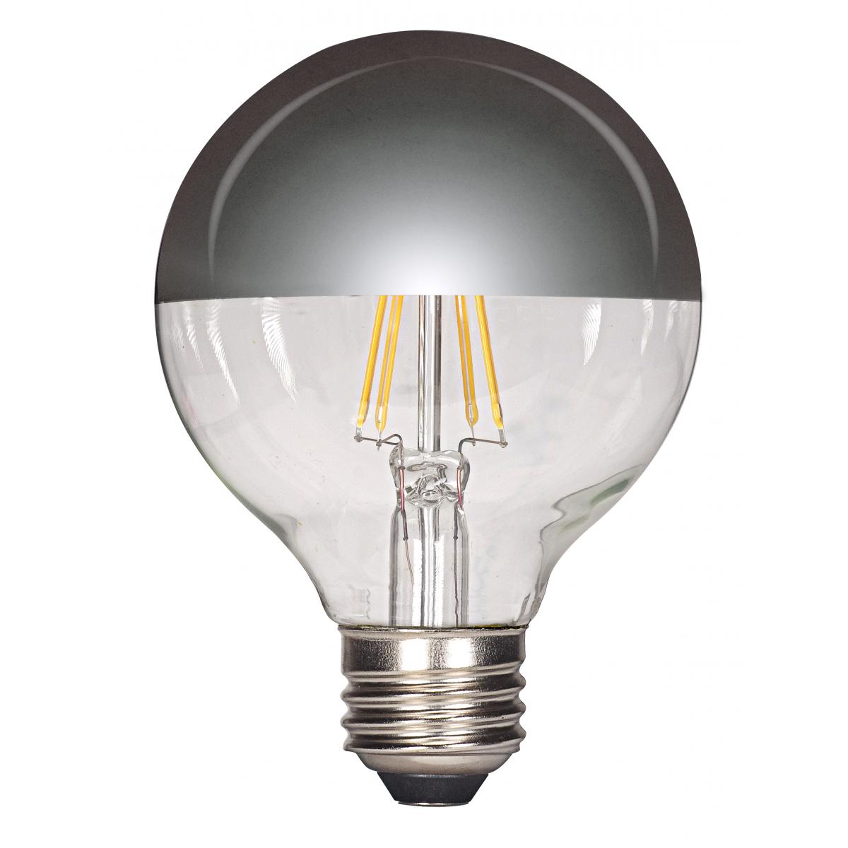 LED G25 4.5W Silver Crown / Dimmable 120 Volt/ E26 Medium Base/ 430 Lumens/ 2700K