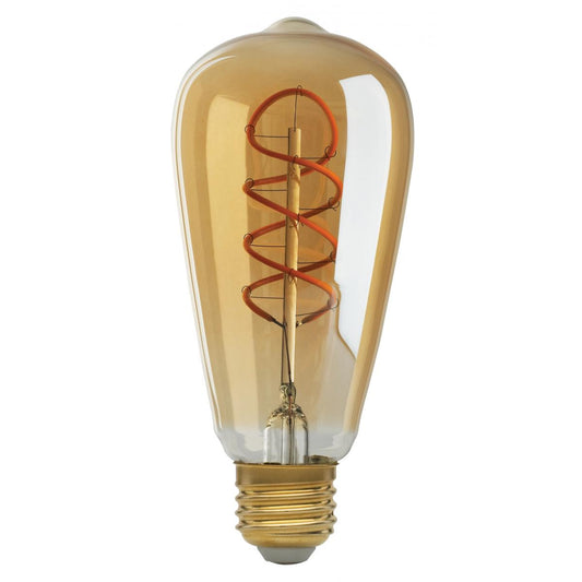 LED ST19 4.5W Amber/ Dimmable 120 Volt / E26 Medium Base/ 240 Lumens/ 2000K