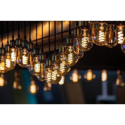 LED G30 4.5W Amber/ Dimmable 120 Volt/ E26 Medium Base/ 240 Lumens/ 2000K