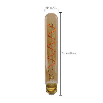 LED T9 4.5W Amber/ Dimmable 120 Volt/ E26 Medium base/ 240 Lumens/ 2000K