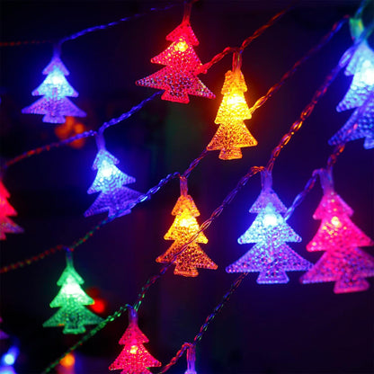 Solar String Light 20LED Christmas Tree RGB 17ft