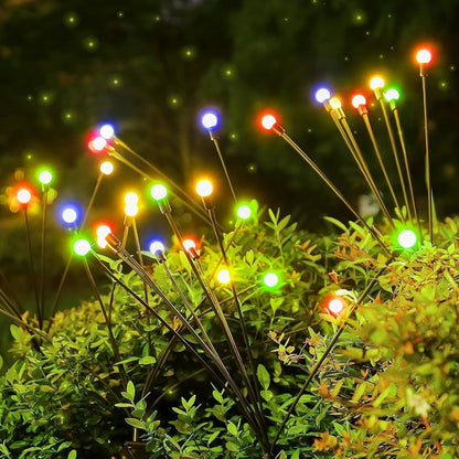 Solar 10LED Firefly Light String RGB Set of 2pcs