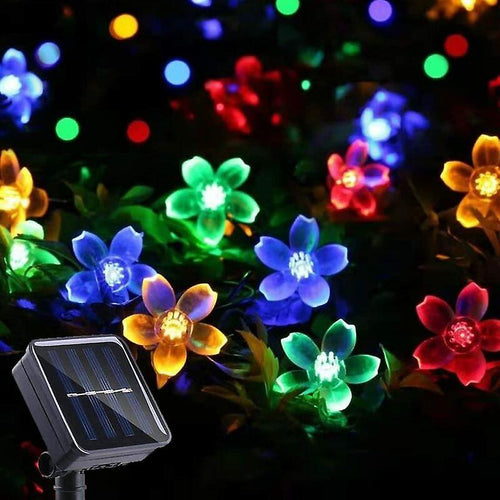 LED SOLAR RGB FLOWERS STRING LIGHTS 56 FT / 100 LEDS