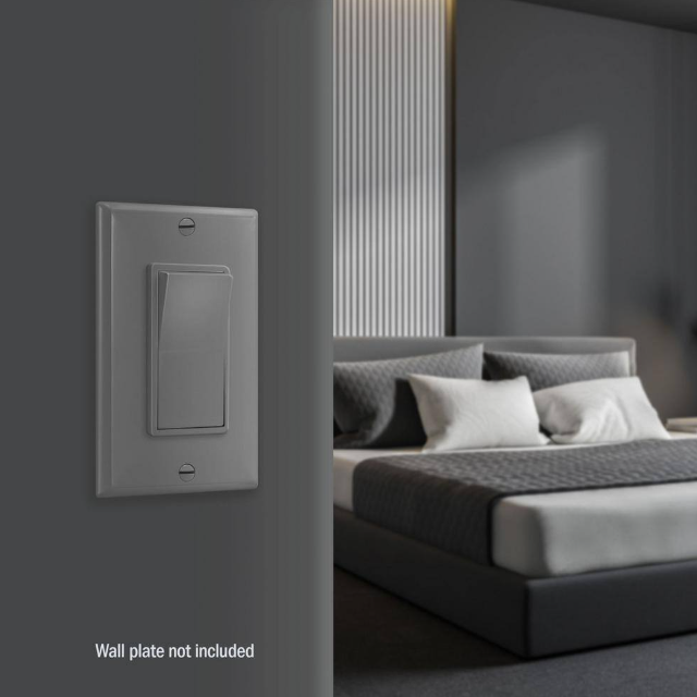 3-Way Decora Switch Glossy Gray Finish