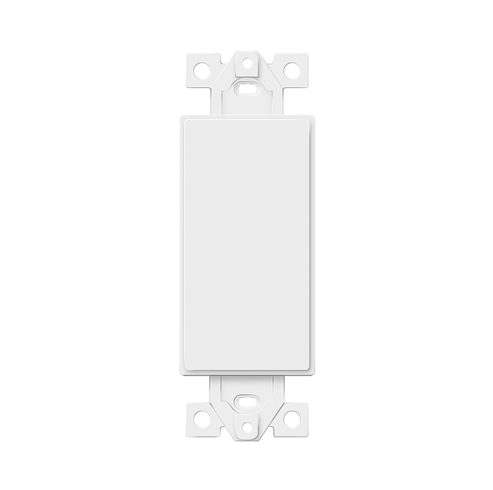 1-Gang Decora Blank Adapter Insert Glossy White Finish – IMPEC