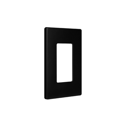 Screwless Decora One-Gang Wall Plate Glossy Black Finish