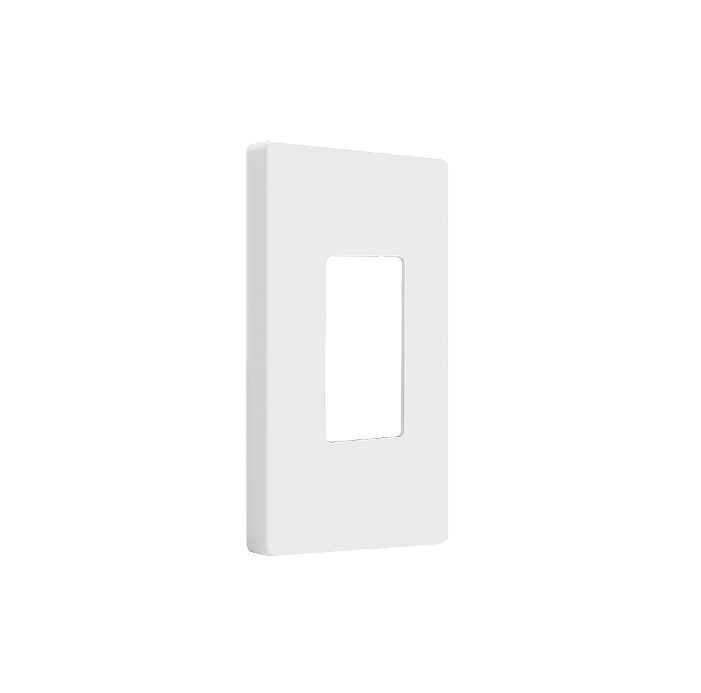 Screwless Decora One-Gang Wall Plate Glossy White Finish