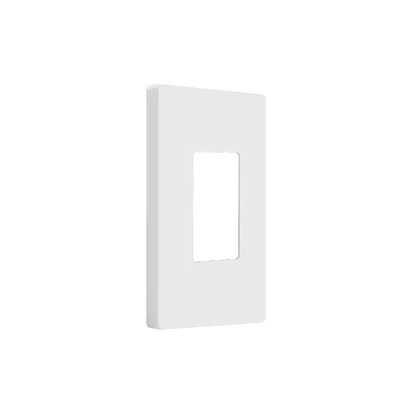 Screwless Decora One-Gang Wall Plate Glossy White Finish