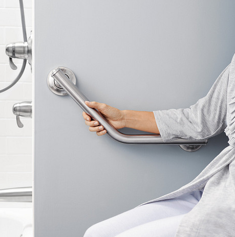 Moen Home Care Designer Angled Grab Bar #LRA8716D1GBN