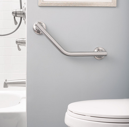 Moen Home Care Designer Angled Grab Bar #LRA8716D1GBN