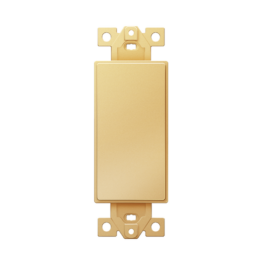 1-Gang Decora Blank Adapter Insert Gold Finish