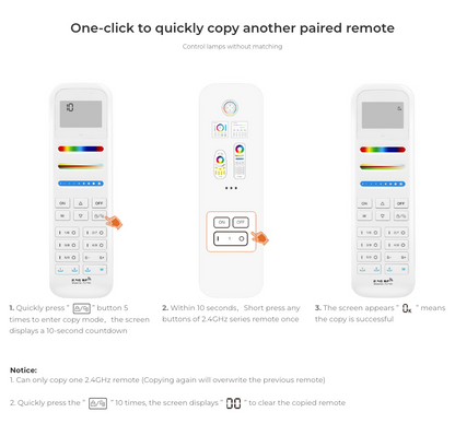 100-ZONE RGB+CCT REMOTE