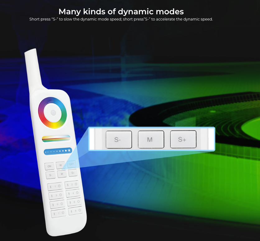8-ZONE RGB+CCT REMOTE