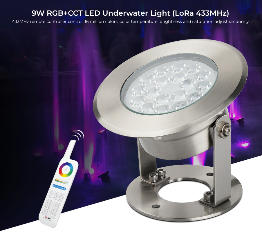 9W RGB CCT LED UNDERWATER LIGHT