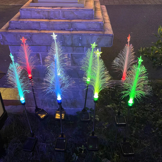Solar Christmas Tree Ground Light (Pack of 2 pcs)