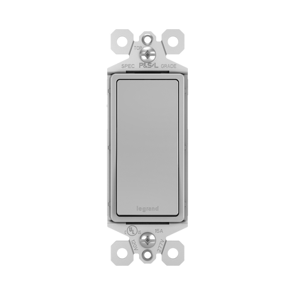 Single Pole Decora Switch Matte Gray Finish