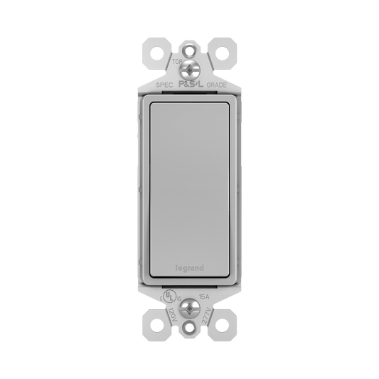 Single Pole Decora Switch Matte Gray Finish