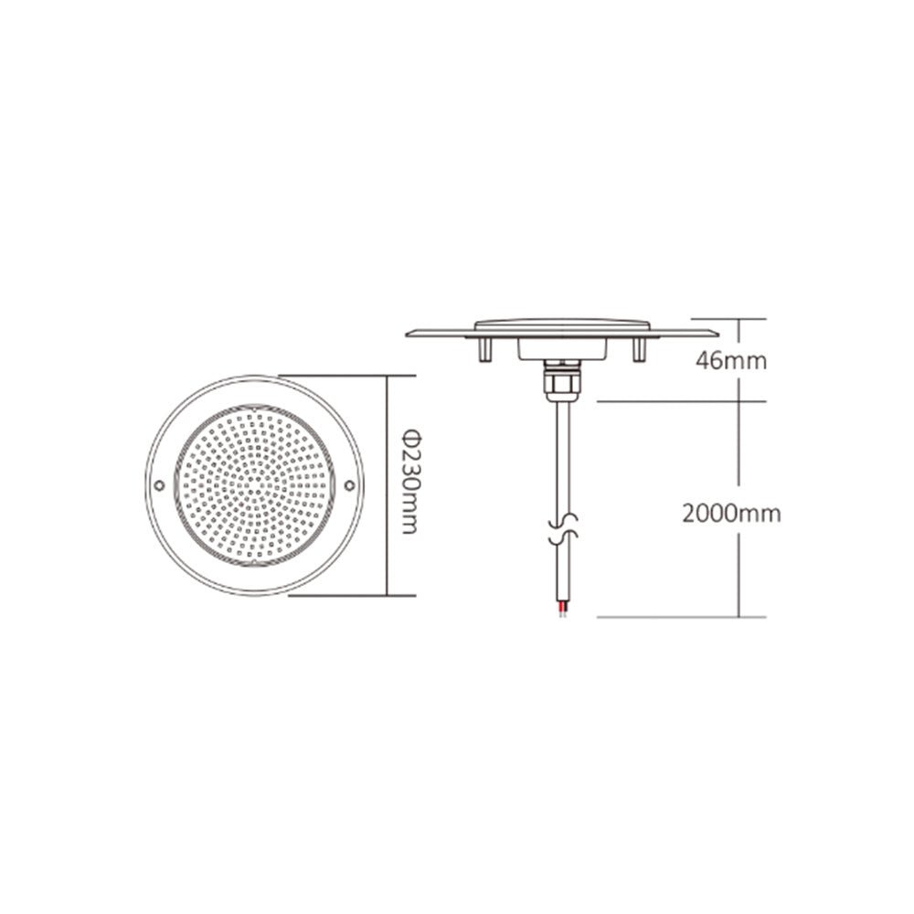 18W RGB WALL MOUNTED LED POOL LIGHT