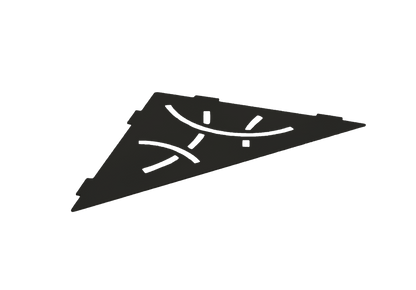 Home Care Shower Corner Shelves #ZW-105MBK