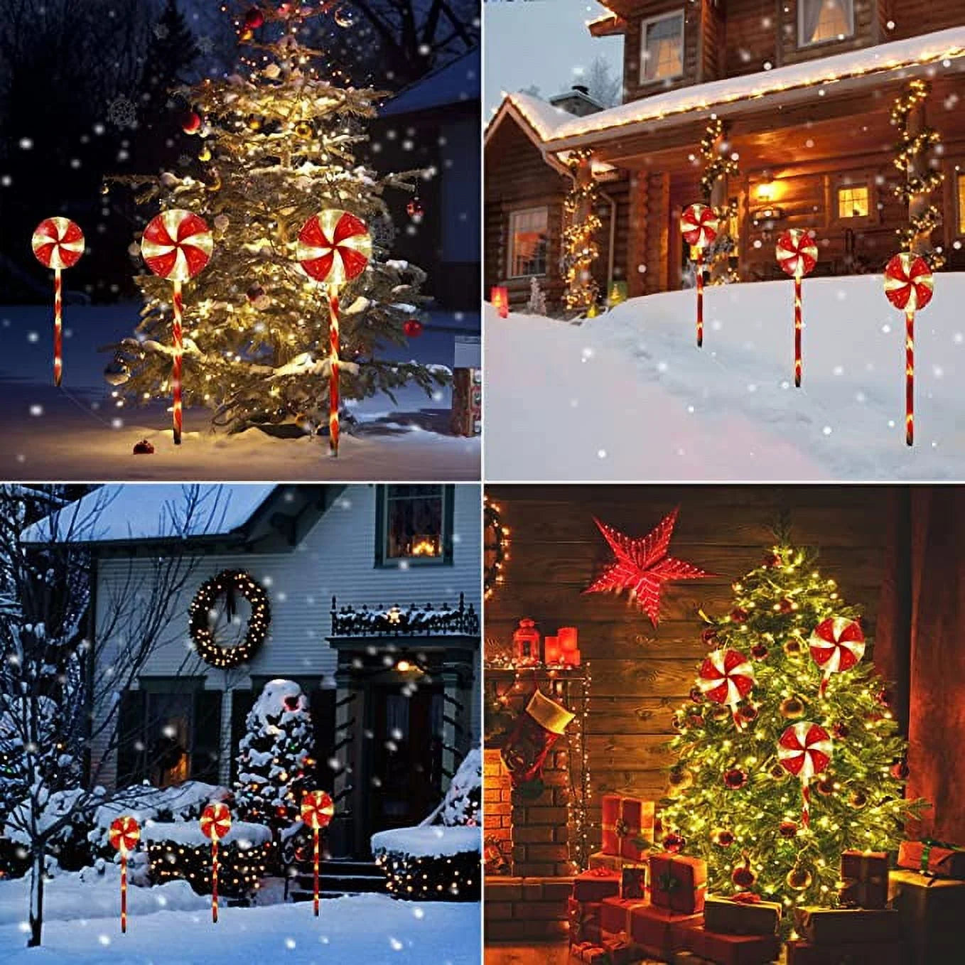 Solar 65 Light One-to-Five Lollipop Lights ( 5 Pcs)