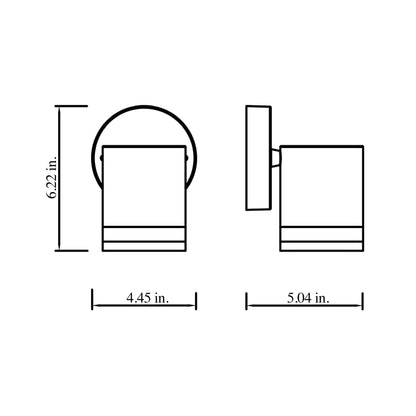 Santa Isabel 1 Series / Outdoor Wall Mounted 1 - Down Aluminum Light