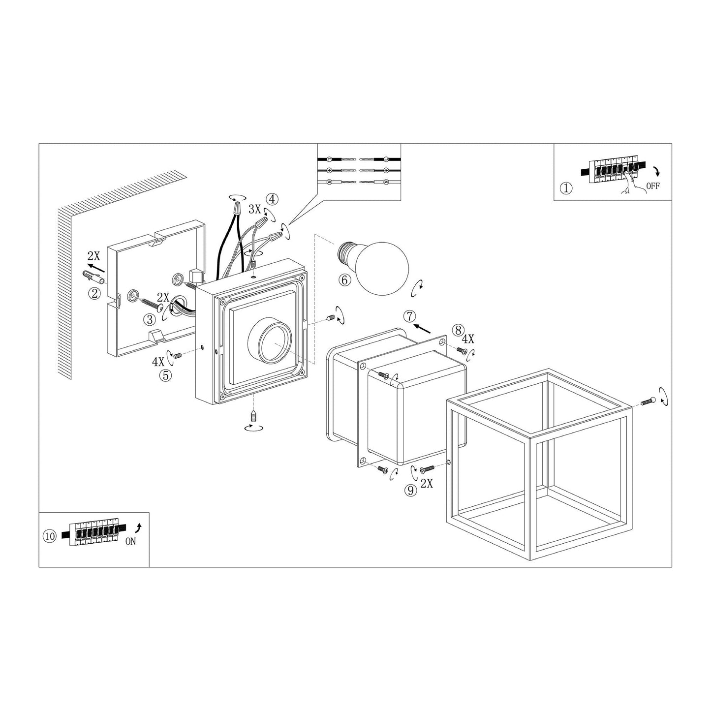 Moca Series / Outdoor Ceiling - Wall Mounted Aluminum Light