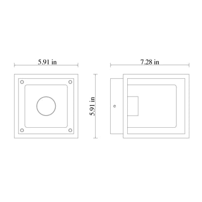 Moca Series / Outdoor Ceiling - Wall Mounted Aluminum Light