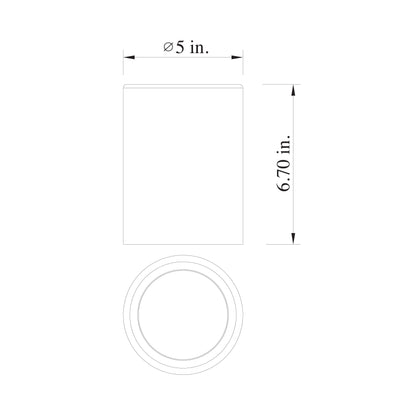 Condado Series / Outdoor Ceiling Aluminum Light