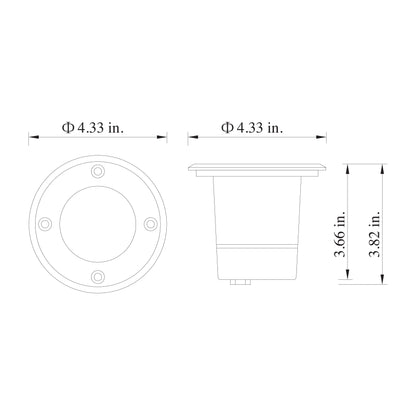 In-Ground Series / Outdoor In-Ground Light Black Finish