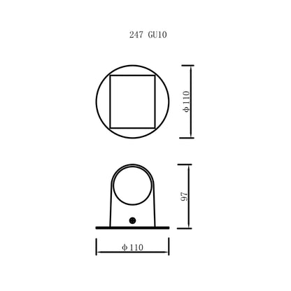 Rincon Series / Outdoor Wall Mounted 1 - Down Aluminum Light