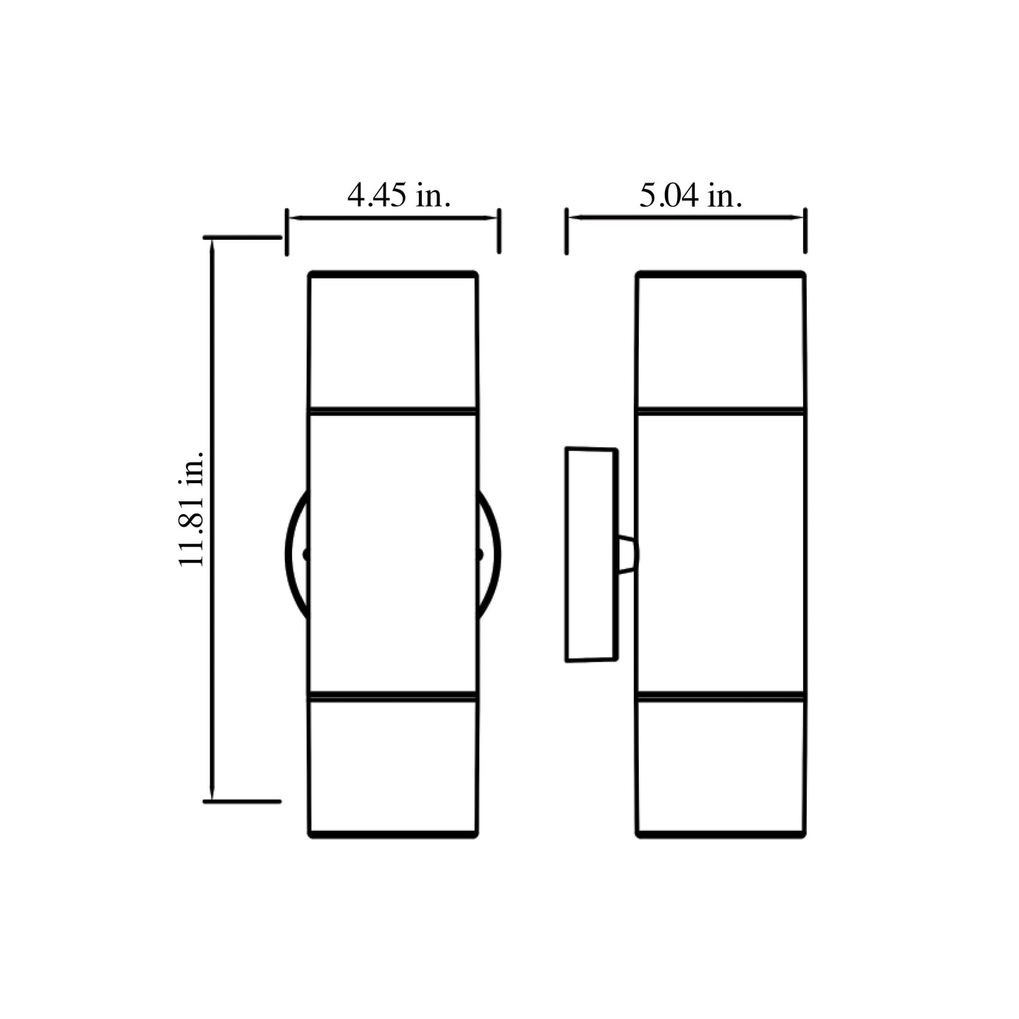 Palo Seco 2 Series / Outdoor Wall Mounted 2 - Up and Down Aluminum Light