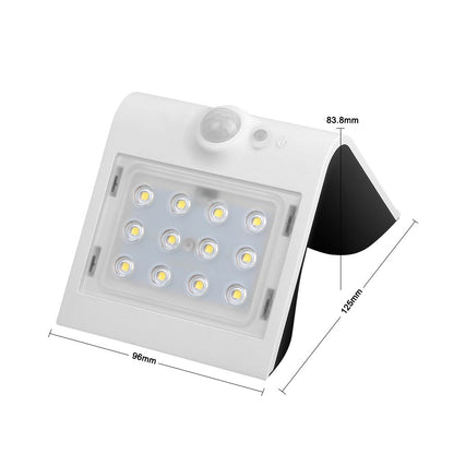 1.5W Led Solar Wall Motion Sensor 4000K Front Light 3000K Back Light