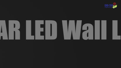 4W Led Solar Wall Motion Sensor 4000K Front Light 3000K Back Light