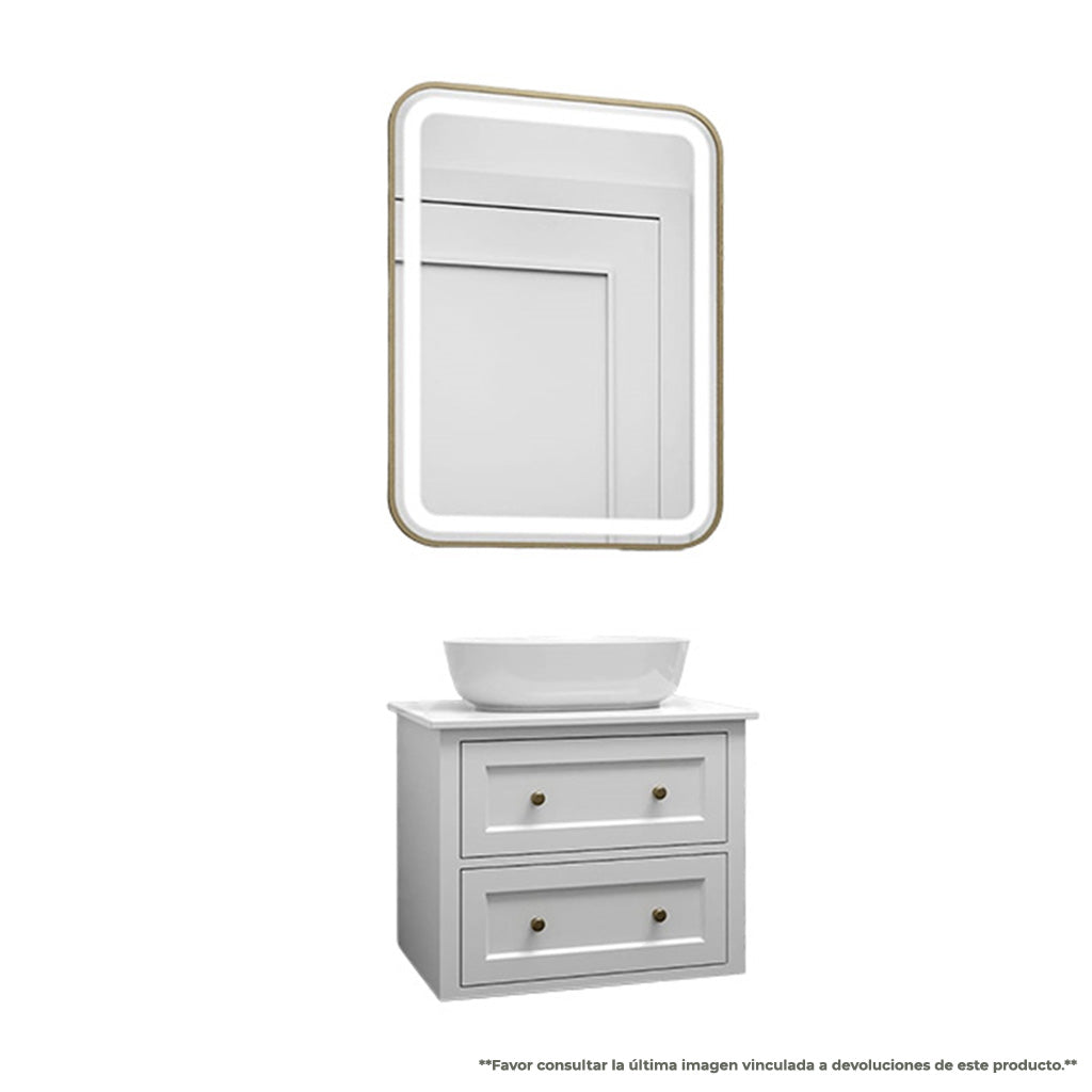 Vanity EKO PVC White & Gold 24" / PVW - 16