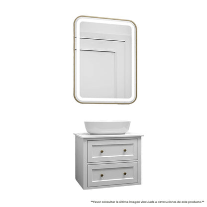 Vanity EKO PVC White & Gold 24" / PVW - 16