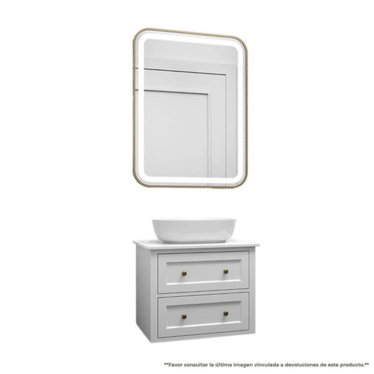 Vanity EKO PVC White & Gold 24" / PVW - 16