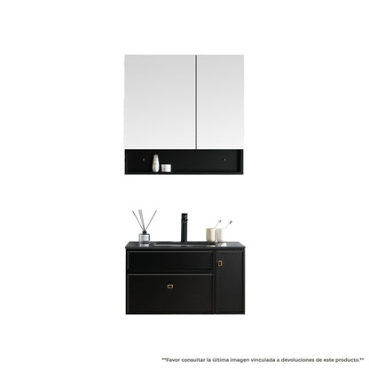 Vanity EKO PVC Matte Black 32" / PVW - 64